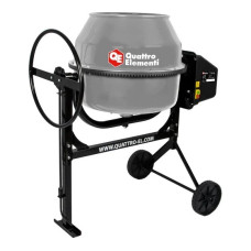 Бетоносмеситель QUATTRO ELEMENTI Terra 120 (550 Вт, 120л, 27об/м, замес 40л, чугунный венец) 917-957