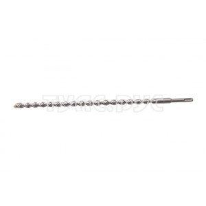 Бур по бетону, двойная спираль, Cobalt W-tip (16x460 мм; SDS PLUS) Denzel 705040