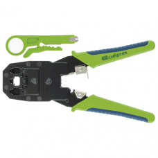 Клещи для обжима телефонных и компьютерных клемм 4P, 6P, 8P, функция обрезания проводов Сибртех 17733 Клещи для обжима телефонных и компьютерных клемм 4P, 6P, 8P, функция обрезания проводов Сибртех 17733