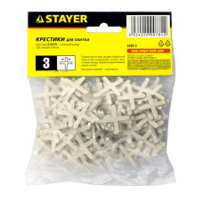 Крестики для кафеля 150 шт. (3 мм) STAYER 3380-3 Крестики для кафеля 150 шт. (3 мм) STAYER 3380-3