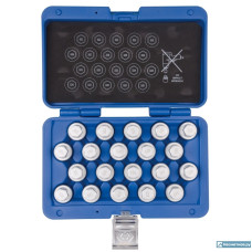 Набор насадок для монтажа/демонтажа секреток колес VW, 20 предметов KING TONY 9BW0120 Набор насадок для монтажа/демонтажа секреток колес VW, 20 предметов KING TONY 9BW0120