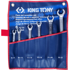 Набор разрезных ключей, 8-22 мм, 6 предметов KING TONY 1306MR