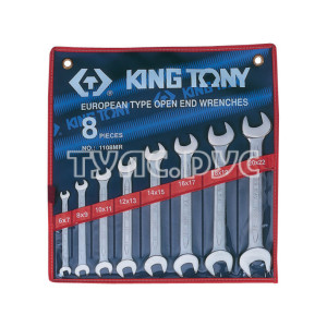 Набор рожковых ключей, 6-22 мм, 8 предметов KING TONY 1108MR