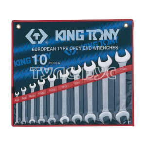 Набор рожковых ключей, 6-28 мм, 10 предметов KING TONY 1110MR
