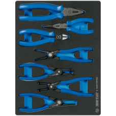 Набор съемников стопорных колец, пассатижей и бокорезов, ложемент, 7 предметов KING TONY 9-40207GPV02 Набор съемников стопорных колец, пассатижей и бокорезов, ложемент, 7 предметов KING TONY 9-40207GPV02