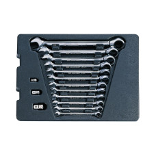 Набор трещоточных комбинированных ключей, ложемент, 15 предметов KING TONY 9-10115MRV