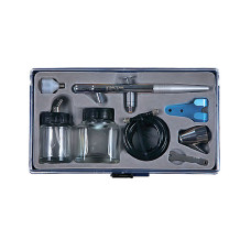 Аэрограф, сопло 0,3 мм, комплект принадлежностей, 8 предметов МАСТАК 678-108