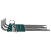 Набор торцевых шестигранных ключей с шаром 1/16"-3/8" 9 шт. Jonnesway X-TRA LONG H06SA209S