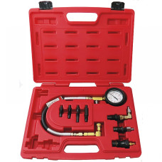 Компрессометр дизельный, 0-70 атм, комплект адаптеров МАСТАК 120-12070C