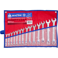Набор комбинированных ключей, 8-24 мм, 14 предметов МАСТАК 0211-14P