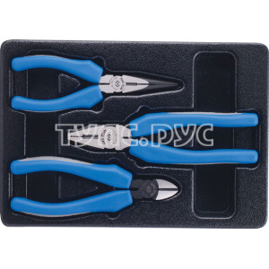Набор пассатижей и бокорезов, ложемент, 3 предмета KING TONY 9-40103GP