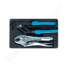 Набор переставные клещи и зажим, ложемент, 2 предмета KING TONY 9-40102GP