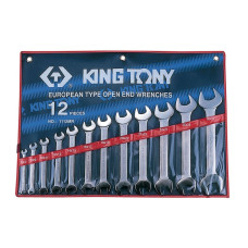 Набор рожковых ключей, 6-32 мм , чехол из теторона, 12 предметов KING TONY 1112MRN