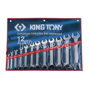 Набор рожковых ключей, 6-32 мм , чехол из теторона, 12 предметов KING TONY 1112MRN