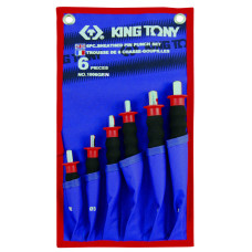 Набор выколоток с протектором, чехол из теторона, 6 предметов KING TONY 1006GPN