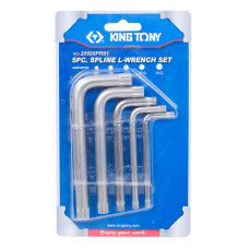 Набор Г-образных SPLINE, M5-M12, блистер, 5 предметов KING TONY 20505PR01