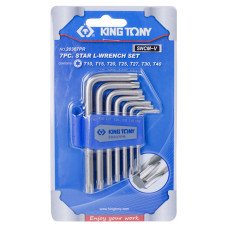Набор Г-образных TORX, T10-T40, 7 предметов KING TONY 20307PR