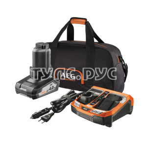 Аккумулятор L1240 (12 В; 4.0 А*ч; Li-ion) + зарядное устройство BLK1218 + сумка AEG SETL1240BLK 4932451628