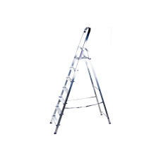 Алюминиевая лестница-стремянка Алюмет матовая, 7 ступеней Ам707 Алюминиевая лестница-стремянка Алюмет матовая, 7 ступеней Ам707