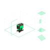Лазерный уровень с зеленым лучом AMO LN 360 Green 851674