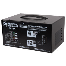 Зарядное устройство QUATTRO ELEMENTI BC12A(12В, 12 / 6 А) автомат 770-131