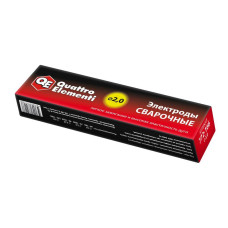 Электроды сварочные рутиловые QUATTRO ELEMENTI, 2,0 мм, масса 3,0 кг 772-166 Электроды сварочные рутиловые QUATTRO ELEMENTI, 2,0 мм, масса 3,0 кг 772-166