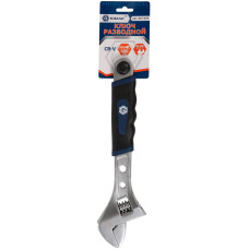 Ключ разводной 300 мм, двухкомпонентная рукоятка CR-V