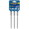 Бур SDS-plus 6 х 160 мм, 3 шт, клипса