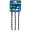 Бур SDS-plus 10 х 160 мм, 3 шт, клипса