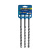Бур SDS-plus 12 х 210 мм, 3 шт, клипса