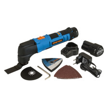 Многофункциональный инструмент аккумуляторный МФИ-10А2,10,8В, Li-Ion 2x2,0Ач, 6 насадок, 5000-16000/мин, кейс