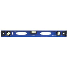 Уровень строительный 600 мм, профиль 25 x 60 мм, 3 глазка, 2 ручки, V-паз,точность 1,0 мм/м, литой