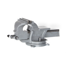 Тиски слесарные поворотные стальные, ширина губок 150 мм, захват 150 мм