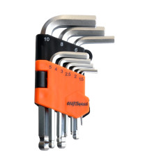 Набор ключей шестигранных удлиненных AV Steel 9 предметов AV-362109 Набор ключей шестигранных удлиненных AV Steel 9 предметов AV-362109