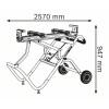 Передвижной складной стол для пил Bosch GTA 2500 W 0601B12100