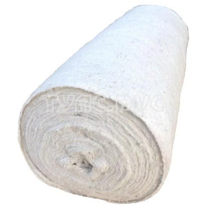 Нетканое полотно ХПП белое 0,75см. Рулон 50м