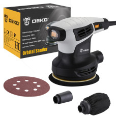 Шлифмашина эксцентриковая сетевая DEKO DKG400-125 063-2203
