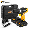 Аккумуляторная дрель 20В + набор 63 инструмента в кейсе Deko DKCD20FU-Li 063-4093