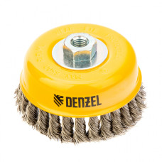 Щетка Чашка (125 мм; М14; крученая нержавеющая проволока 0.5 мм) для УШМ DENZEL 746273 Щетка Чашка (125 мм; М14; крученая нержавеющая проволока 0.5 мм) для УШМ DENZEL 746273