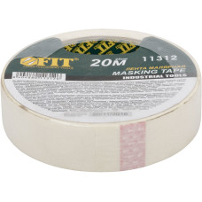 Лента малярная креппированная клейкая, 25 мм х 20 м