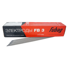 Электрод сварочный с рутиловым покрытием FB 3 (5 кг; 3 мм) FUBAG 38870 Электрод сварочный с рутиловым покрытием FB 3 (5 кг; 3 мм) FUBAG 38870