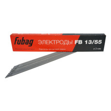 Электрод сварочный с основным покрытием FB 13/55 (0.9 кг; 3 мм) FUBAG 38881 Электрод сварочный с основным покрытием FB 13/55 (0.9 кг; 3 мм) FUBAG 38881