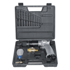 Пневмодрель DRS1800 (142л/мин 6.3бар 1800об/мин 1.8кг) реверс + набор кейс