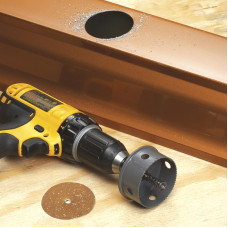 Насадка на дрель для вырезки отверстий в желобе под сливную воронку, 78 мм Насадка на дрель для вырезки отверстий в желобе под сливную воронку, 78 мм