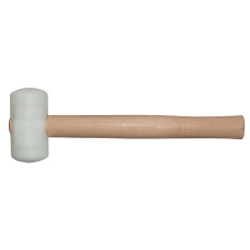 Киянка круглая STUBAI, из ударопрочного ВМ полимера / ясень, d=60 мм 278506
