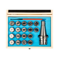 Патрон цанговый GRIFF NT40ER32 хвостовик конус 7:24 DIN2080 с набором цанг 18 шт., 3-20 мм b221423 Патрон цанговый GRIFF NT40ER32 хвостовик конус 7:24 DIN2080 с набором цанг 18 шт., 3-20 мм b221423