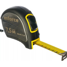 Рулетка в корпусе из нержавеющей стали с автостопом 7.5x25мм Inforce GW 06-11-26 Рулетка в корпусе из нержавеющей стали с автостопом 7.5x25мм Inforce GW 06-11-26