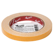 Лента монтажная клейкая на вспененной основе, белая, 25 мм х 5 м