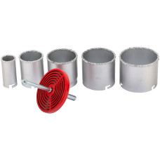 Коронки кольцевые по кафелю карбидные, набор 4 шт., 33-53-67-73 мм Коронки кольцевые по кафелю карбидные, набор 4 шт., 33-53-67-73 мм