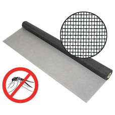 Сетка москитная черная, ячейка 1х1 мм; плотность 120 г/м2 ; 1,2х30 м ( рулон 36 кв.м )